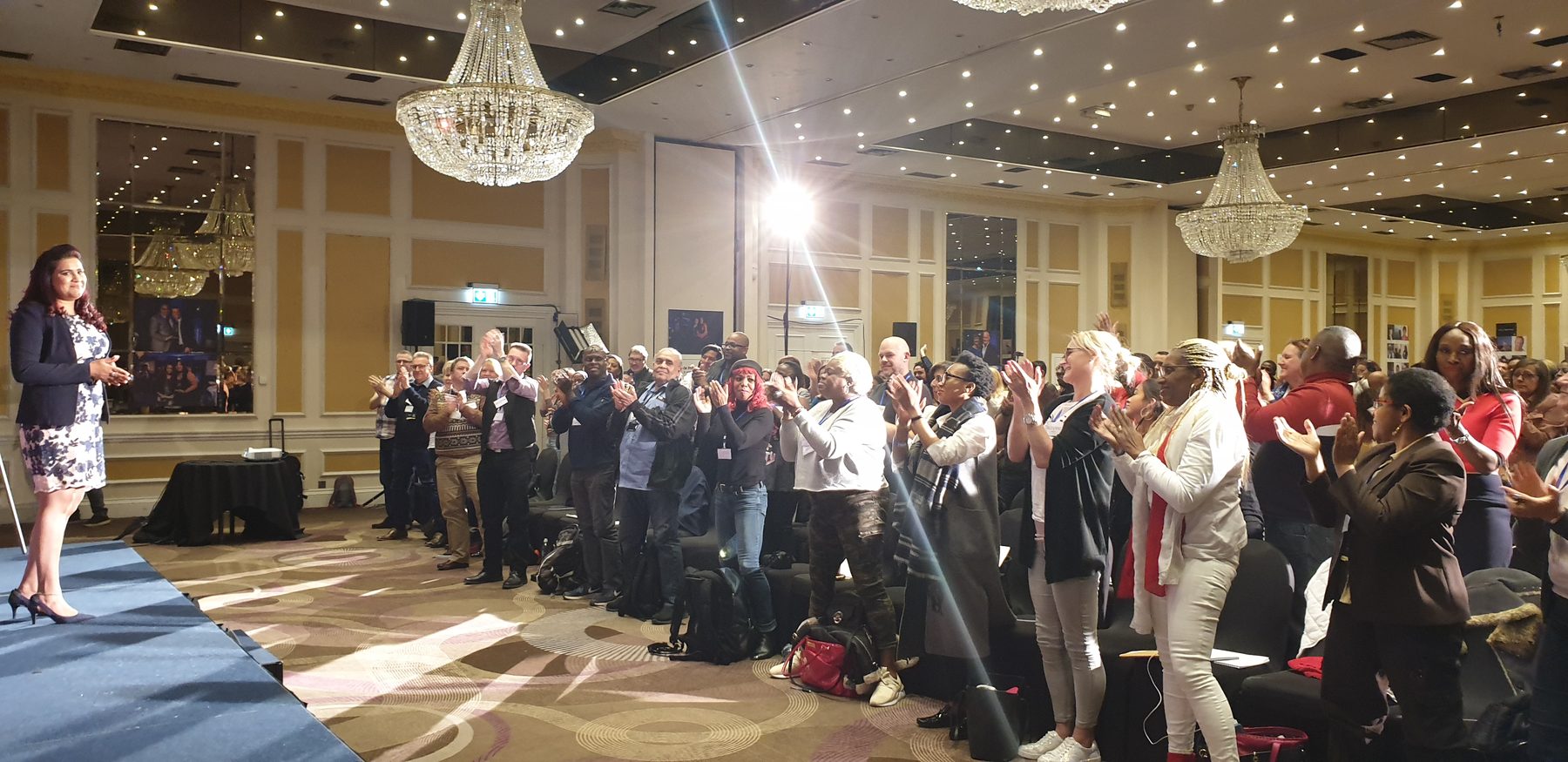 Standing ovation - Manmeet on stage