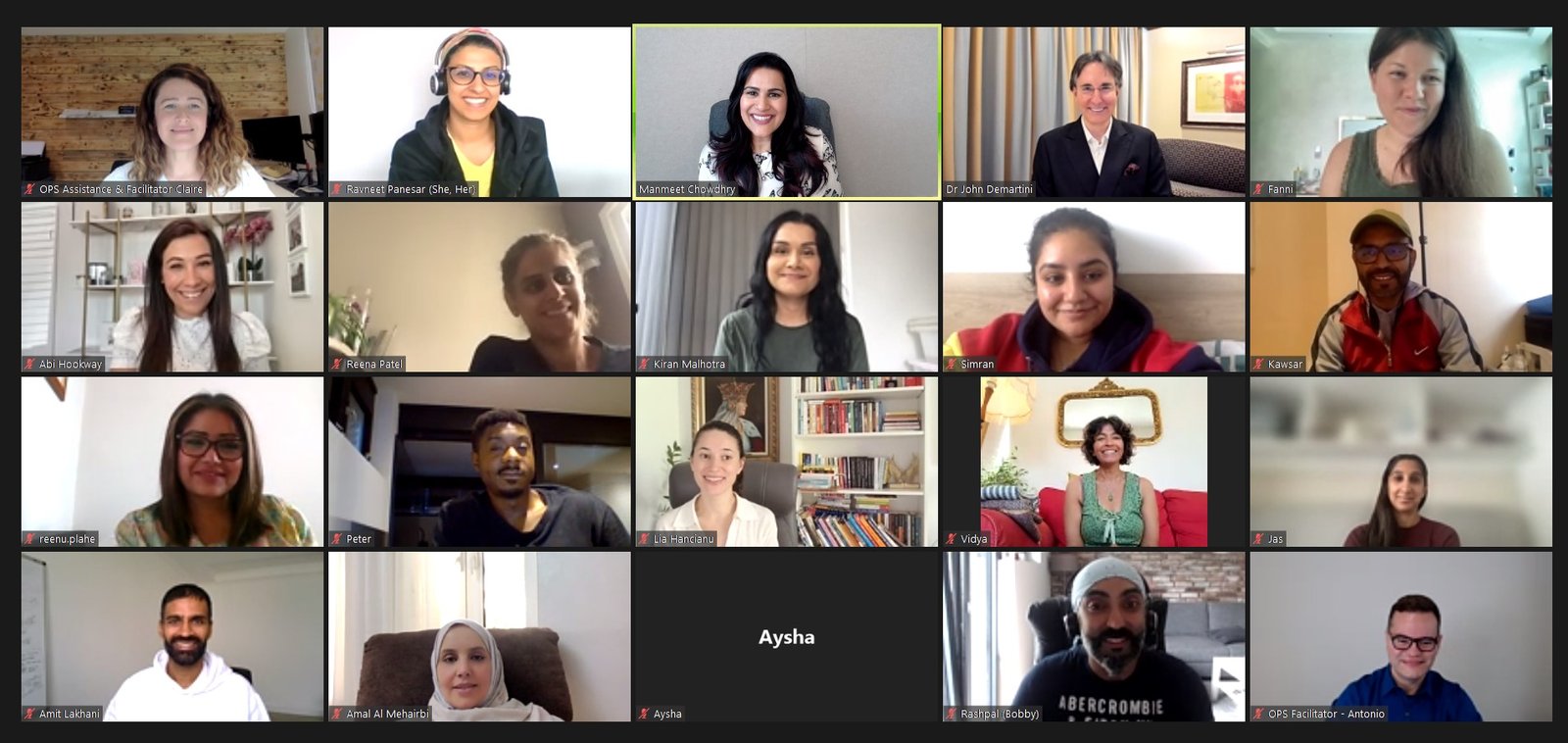 A live Inner Worth > Outer Wealth class with Manmeet and founders from across the world